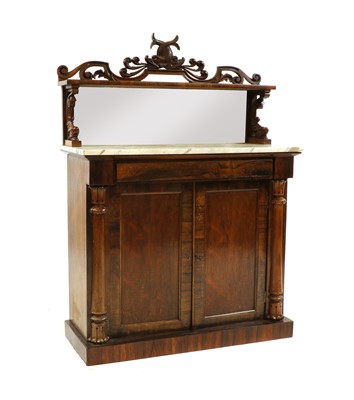 Lot 201 - A Victorian rosewood chiffonier