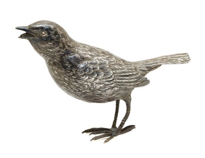 Lot 25 - A continental silver bird