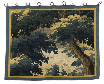 Lot 456 - A verdure tapestry fragment