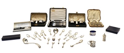 Lot 15 - Two cased silver cruets