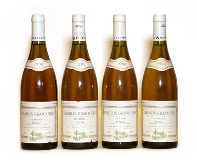 Lot 40 - Chablis, Les Preuses, Grand Cru, Domaine Fevre, 1994, four bottles