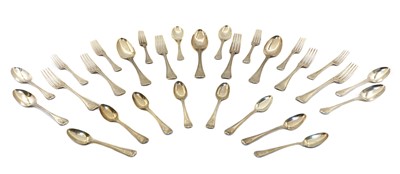 Lot 26 - A part set of old English and thread pattern cutlery