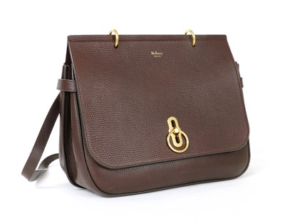 Lot 251 - A Mulberry Amberley oxblood grained leather cross body bag