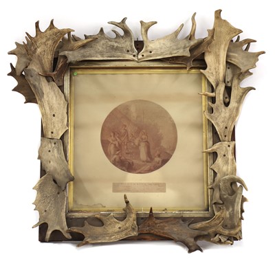 Lot 526 - An antler frame