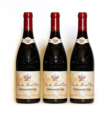 Lot 239 - Chateauneuf du Pape, Clos du Mont-Olivet, 2007, three bottles