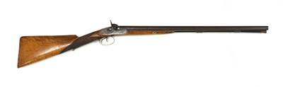 Lot 734 - A 12-bore double-barrelled percussion shotgun
