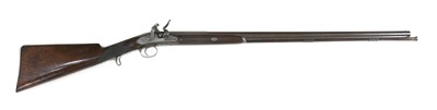 Lot 732 - A late flintlock 12-bore shotgun