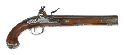 Lot 737 - A flintlock holster pistol