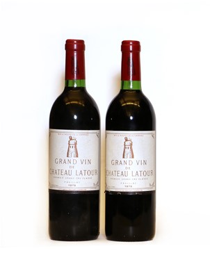 Lot 190 - Chateau Latour, 1er Cru Classe, Pauillac, 1979, two bottles