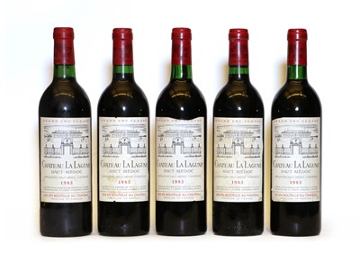 Lot 165 - Chateau La Lagune, 3eme Cru Classe, Haut Medoc, 1983, five bottles