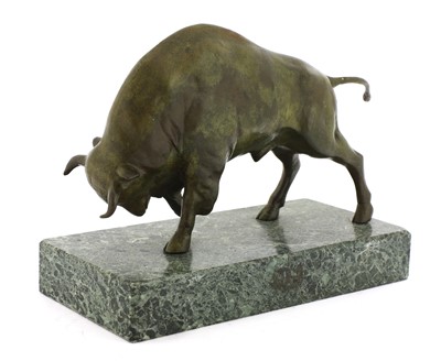 Lot 229 - An Art Deco patinated bronze