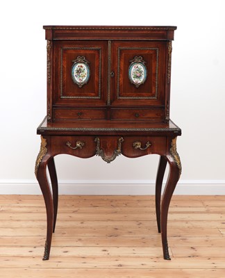 Lot 190 - A French Louis XV-style bonheur-du-jour