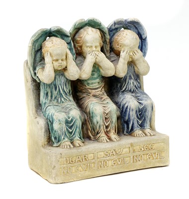 Lot 75 - A Compton Potters' Art Guild pottery figure group