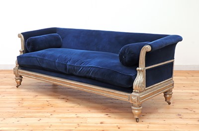 Lot 468 - A modern Regency-style sofa
