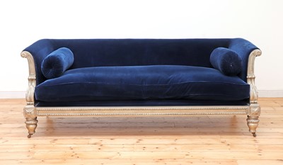 Lot 468 - A modern Regency-style sofa