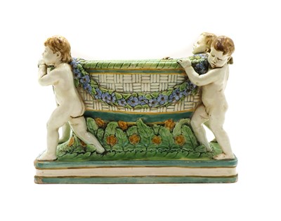 Lot 196 - A Continental maiolica planter