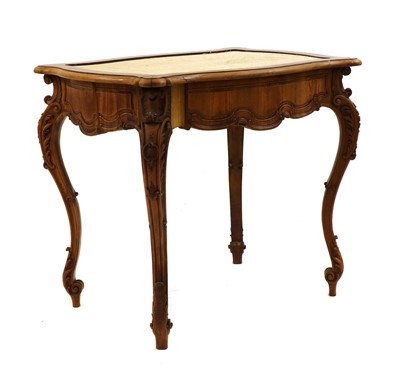 Lot 377 - An Austrian carved walnut centre table
