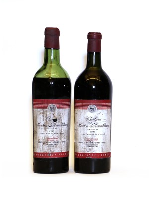 Lot 200 - Chateau Mouton d’Armailhacq, Pauillac, 1945, Army & Navy bottling, two bottles