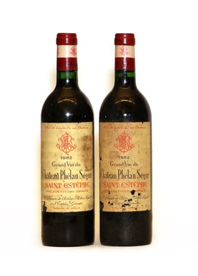 Lot 202 - Chateau Phelan Segur, Saint Estephe, Cru Bourgeois, 1982, two bottles