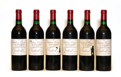 Lot 203 - Chateau Cissac, Haut Medoc, Cru Bourgeois, 1989, six bottles