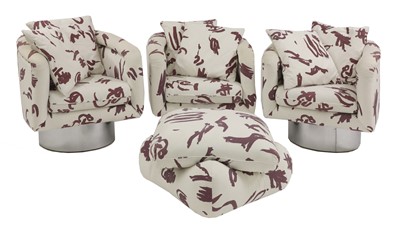 Lot 258 - Three matched Art Deco-style armchairs