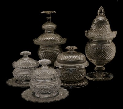 Lot 229 - A small collection of Anglo-Irish Regency cut glass