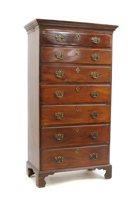Lot 450 - A George III mahogany tallboy