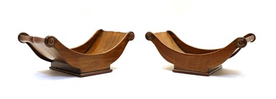 Lot 237 - A pair of Georgian style mahogany cheese coasters