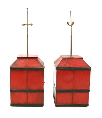 Lot 89 - Two painted tin containers