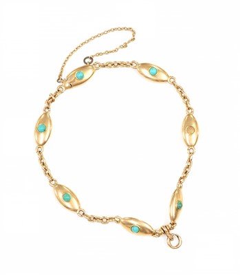 Lot 30 - A late Victorian gold bracelet, c.1900