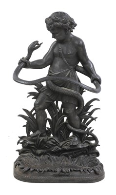 Lot 64 - A cast iron stick or umbrella stand