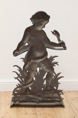 Lot 64 - A cast iron stick or umbrella stand