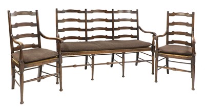 Lot 86 - An Arts and Crafts oak settle