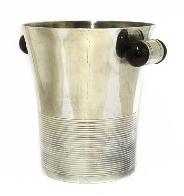 Lot 255 - An Art Deco silver-plated wine cooler