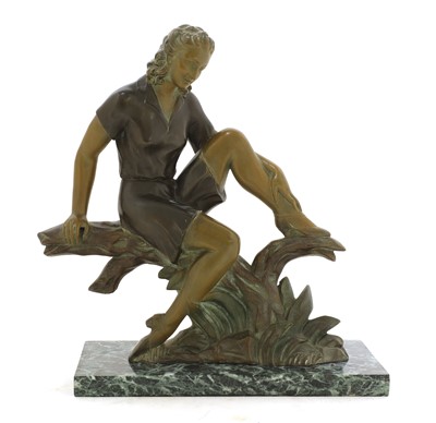 Lot 256 - An Art Deco spelter figure