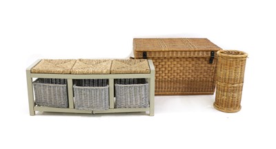Lot 598 - A modern hallway seat