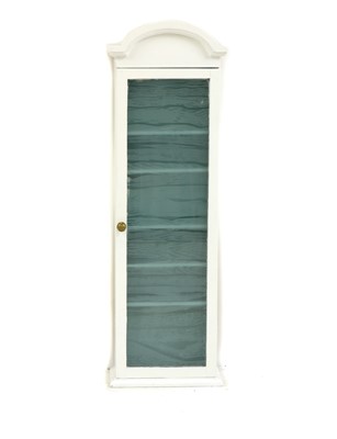 Lot 476 - A painted and etched glass bathroom cabinet