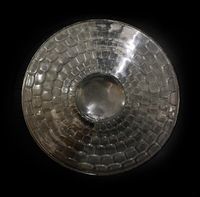 Lot 184 - A Lalique 'Ecailles No. 4' clear glass plate
