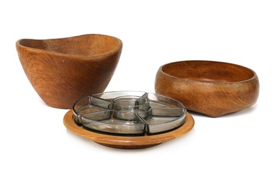 Lot 605 - A Digsmed teak lazy Susan