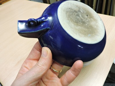 Lot 84 - A Chinese porcelain pouring bowl