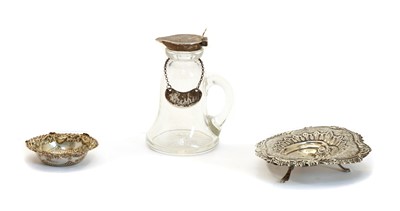 Lot 6 - A silver topped whisky noggin