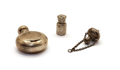 Lot 27 - A late Victorian silver combination scent bottle