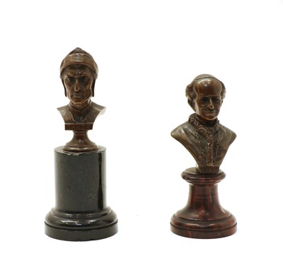 Lot 70 - Two bronze busts