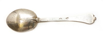 Lot 6 - A late 17th century silver child's Trefid spoon