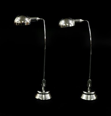 Lot 705 - A pair of 'Jumo 600' chrome desk lamps