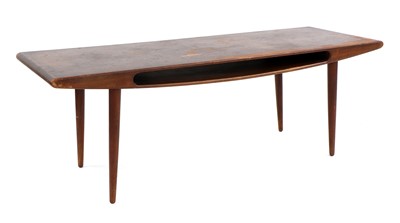 Lot 602 - A Danish teak 'Smile' coffee table