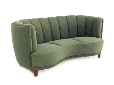 Lot 300 - An Art Deco banana-shaped settee