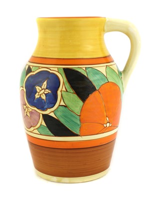Lot 269 - A Clarice Cliff 'Gardenia' Lotus jug