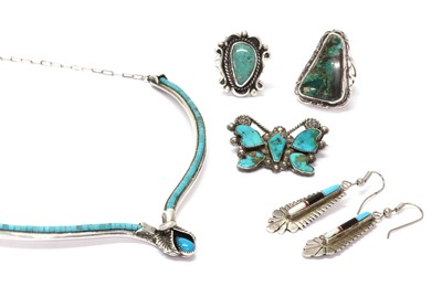 Lot 1342 - A quantity of American Southwest Indian Jewellery