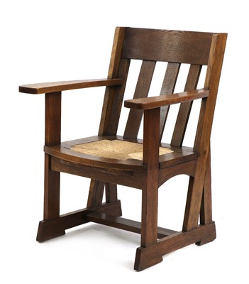Lot 51 - An Athelston oak armchair